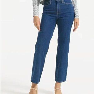 Full-length slim wide-leg jean in Brick Lane wash - Size 27